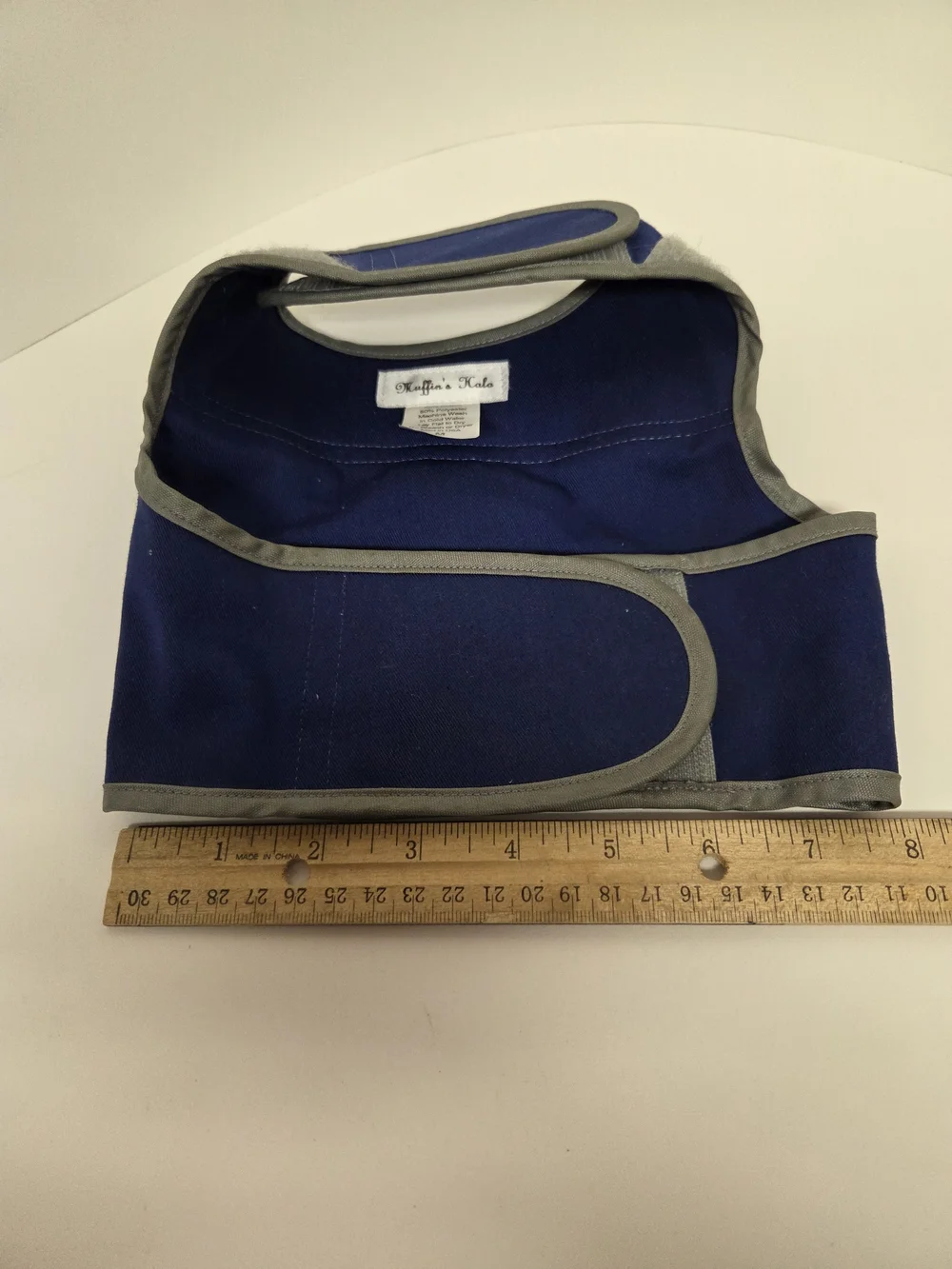 Muffin's Halo Blind Dog Head Protector Bumper Halo Harness Size Medium Blue